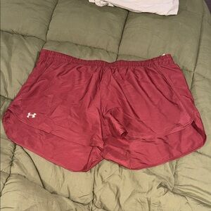 Under Armour Women's Burgundy Athletic Shorts